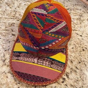 Multicolor Bohemian Boho Geometric Pattern Cap
